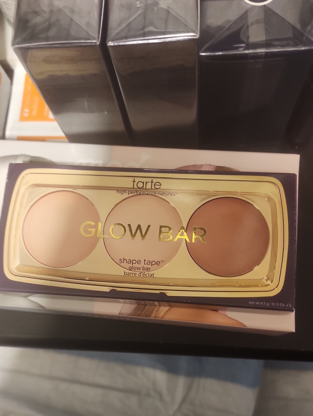 tarte Glow Bar Shape Tape Highlight & Contour Trio - Cream, Beige, Brown